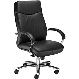Rapsody Executive Leather Faced Chair | Leather Office Chairs £200 - £300