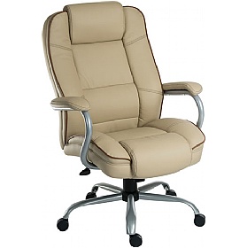 Goliath Duo Bariatric 24 Hour 27 Stone Cream Leather Faced Manager Chair