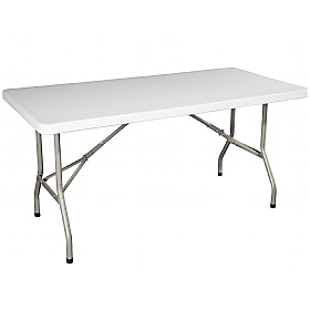 Atlantic rectangular store poly folding tables